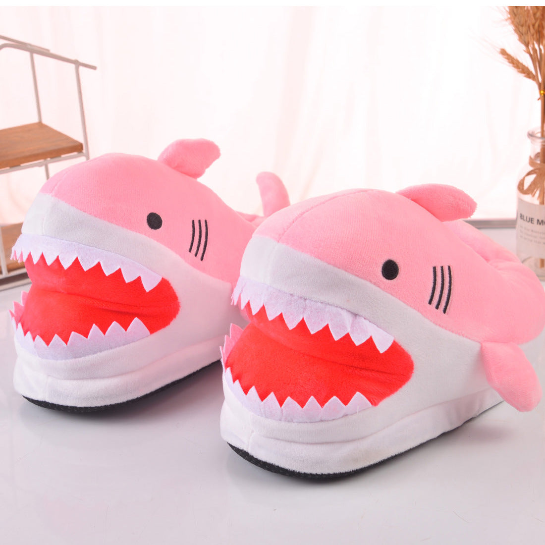 Shark Indoor Warm Plush Slippers