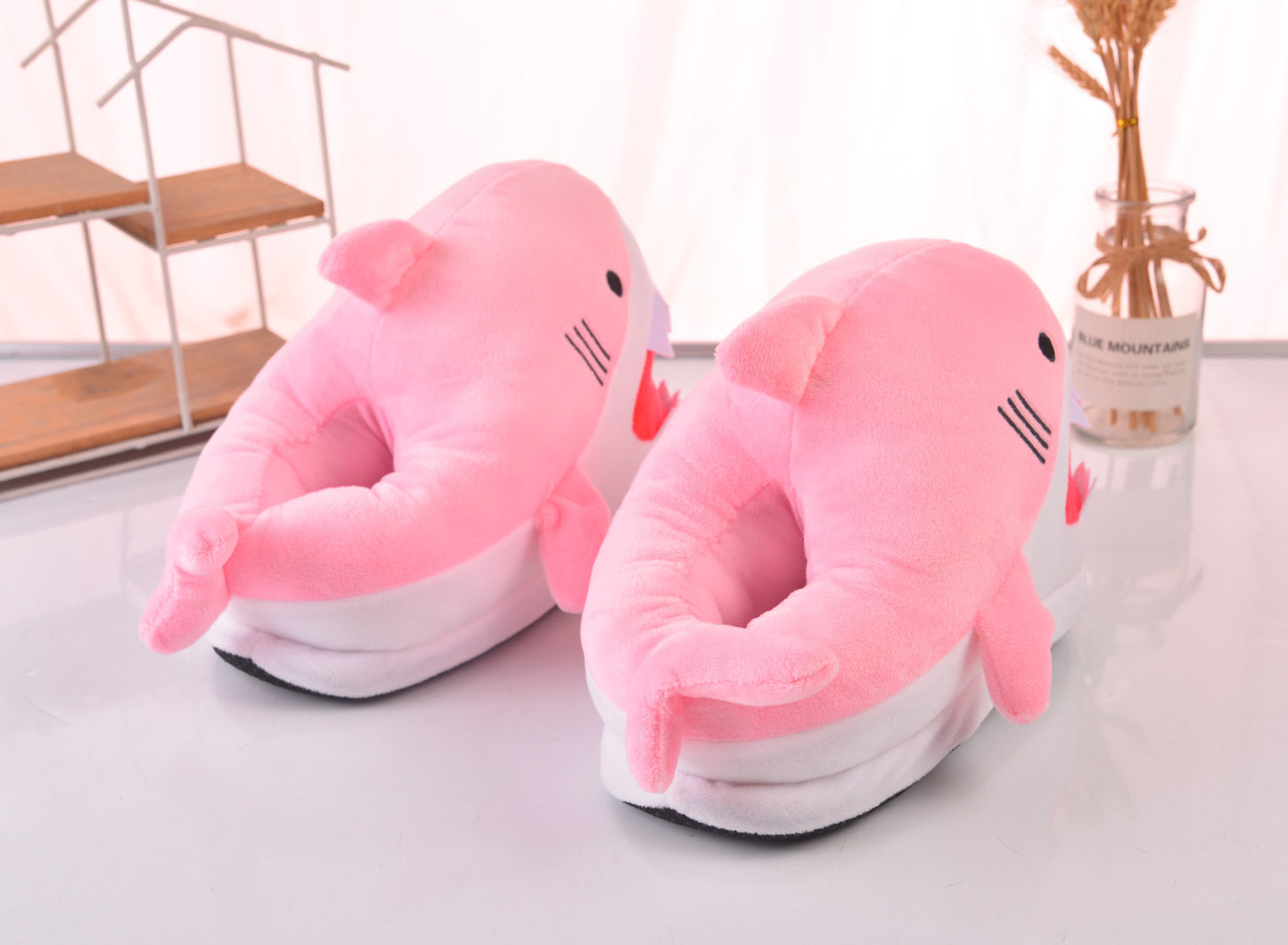 Shark Indoor Warm Plush Slippers
