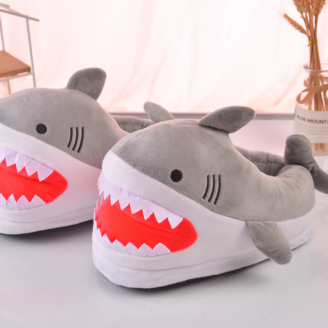 Shark Indoor Warm Plush Slippers