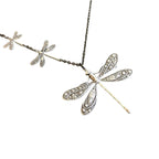 Retro Creative Carved Stitching Dragonfly Pendant Necklace Fashion Personality Design