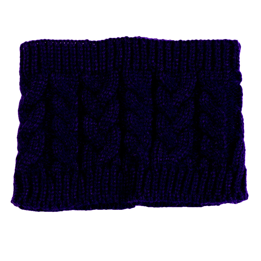 Knitted Face Wash Head Cover Empty Top Ponytail Beanie