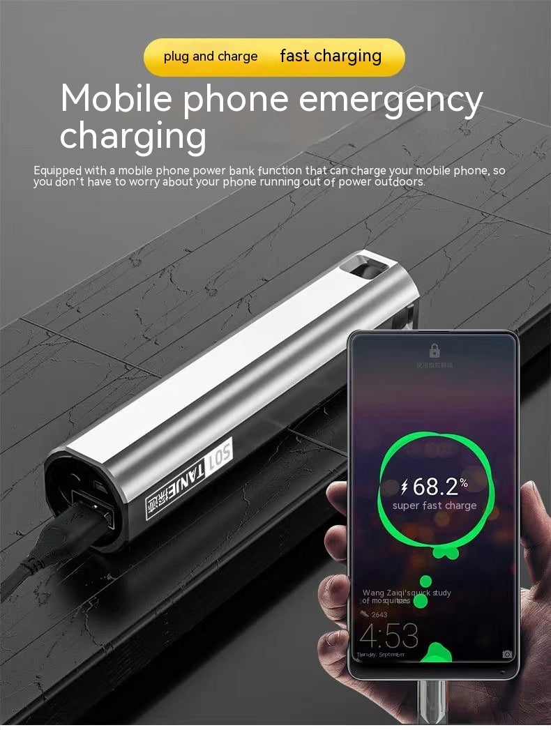 Strong Light Rechargeable Self-defense  Long-range,Outdoor Multifunctional Emergency Student Home Waterproof Mini Flashlight